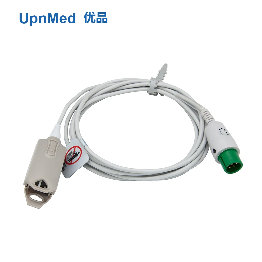 

Compatible BM5 Bionet 7pin Adult Clip spo2 sensor, TUV CE Approved,2.8m