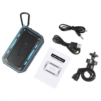 

Bluetooth Speakers with Bike Mount IP67 Waterproof Outdoor Speaker TWS Pairing Function Louder Volume 6W Enhanced Bass Wireless