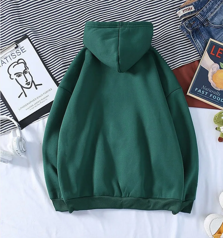 Autumn New Plus Hoodies Men Fashion Solid Color Casual Hooded Sweatshirt Mens Streetwear Wild Hip Hop Hoodie Men's Hoody M-3XL