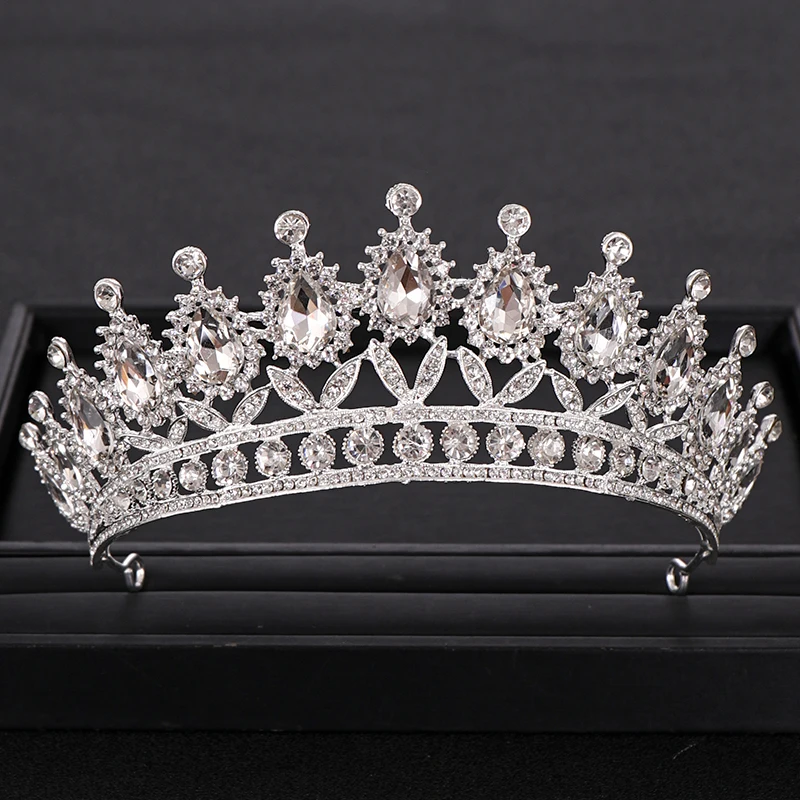 strass de luxo coroa de cristal tiaras noiva coroas rainha diadema concurso coroa cabelo de noiva jóias acessórios de cabelo do casamento