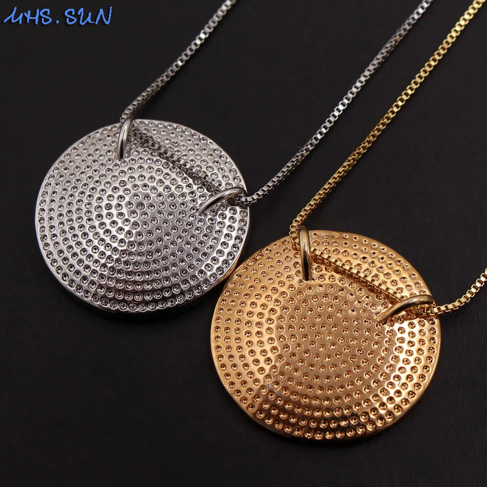 MHS. SUN Mosaic AAA CZ подвески с изображением орла, ожерелье, религиозная цепочка, ожерелье для женщин, девушек, ювелирное изделие в винтажном стиле, аксессуары золотого цвета