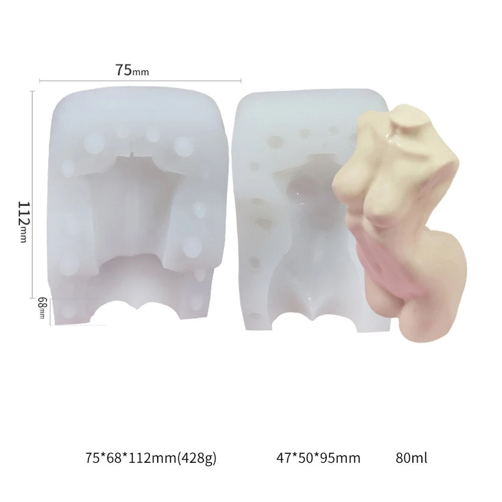 

3D торс Форма женское тело силиконовая форма DIY Форма для свечей сексуальный торс Форма 10349353