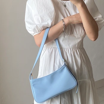

luxury shoulder baguette bags for women 2020 handbags and purses trendy small subaxillary sac lady top handle armpit tote bolsa