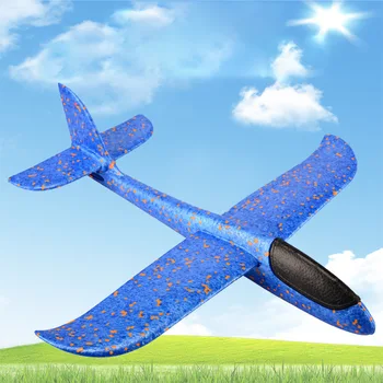 

Outdoor Sports Kids DIY Airplane Model Hand Throw Flying Glider Plane Foam Fillers Aeroplane Led Flashing Aircraft Toys for Gift