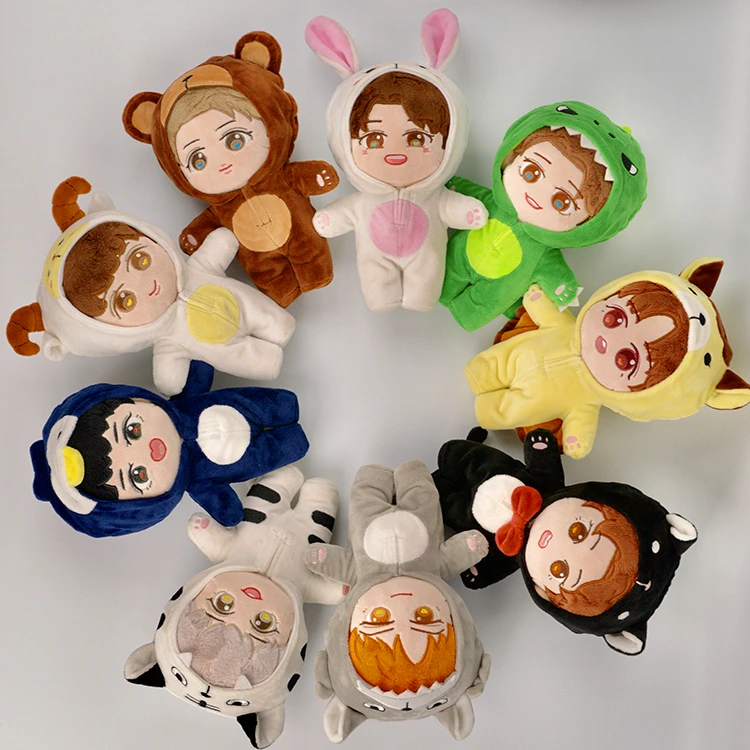 [MYKPOP] куклы и одежда KPOP: кукла пижама 20 см KPOP коллекция вееров E9 SA19112501|Персонажи