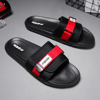 

New Arrival Home Slippers Men Plus Size Beach Slippers Mens Summer Cotton Fabric Men Comfort Slippers Fashion Beach Casual Shoes
