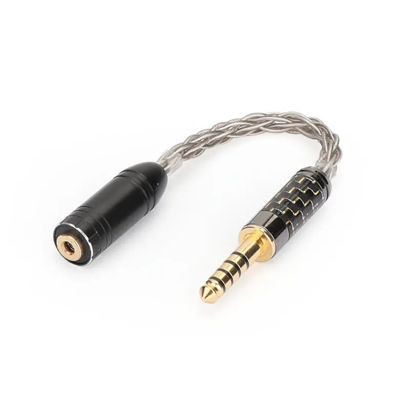 Black Areyourshop сбалансированный штекер 2,5 мм до 4,4 мм аудио кабель HIFI адаптер провода для наушников плеер - Цвет: Black