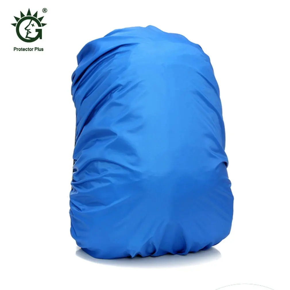 Одноцветный регулируемый водонепроницаемый рюкзак с защитой от пыли дождевик Портативный Сверхлегкий плечевой защитный чехол для наружного туризма