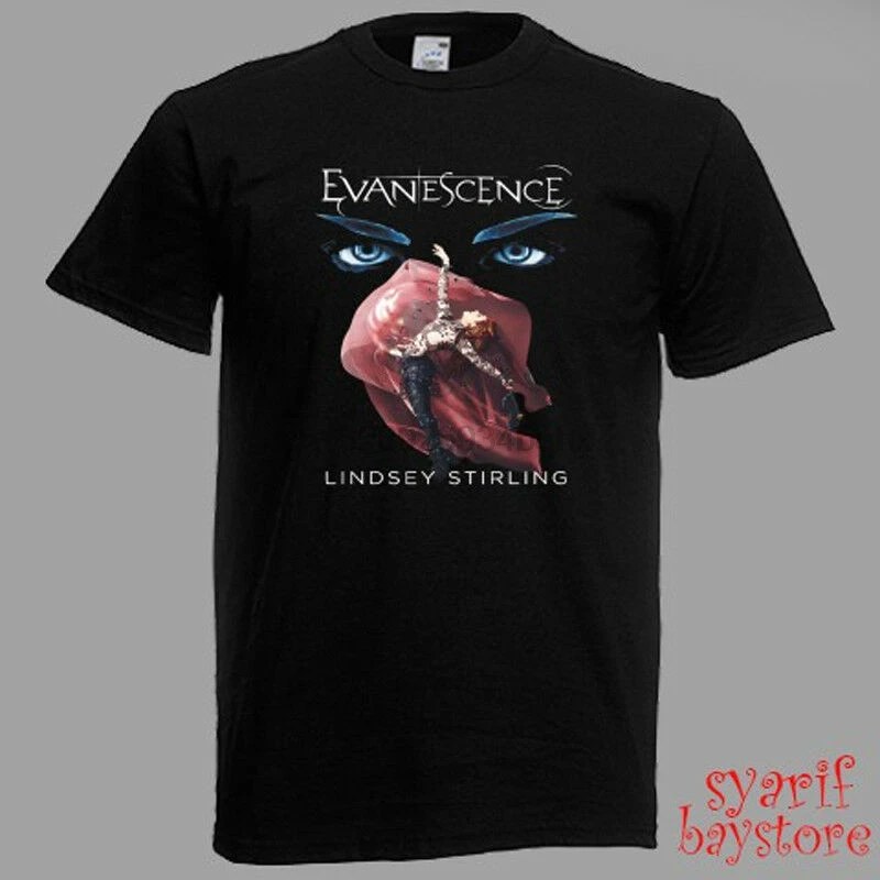 

Evanescence Lindsey Stirling Tour Logo Mens Black T-Shirt Size S M L XL 2XL 3XL