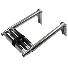 3 шаг 316 нержавеющая сталь Морская Лодка Лестница яхты полированная стальная телескоп лестница