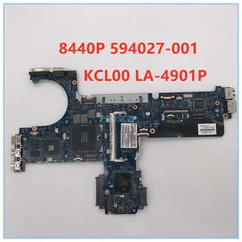

High quality For Elitebook 8440P Laptop motherboard 594027-001 594027-501 594027-601 KCL00 LA-4901P 100% working well