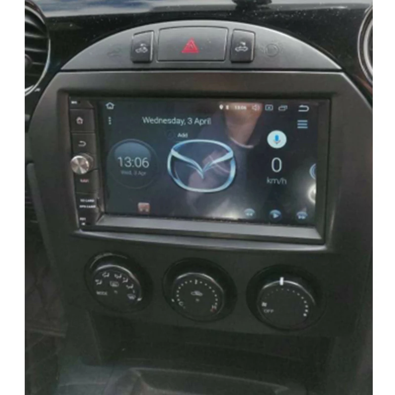 Mazda MX-5 MX5 Miata 2005+  ŰƮ ׷  CD Ʈ г DVD ŰƮ Fascia Facia  2 Din ڵ  