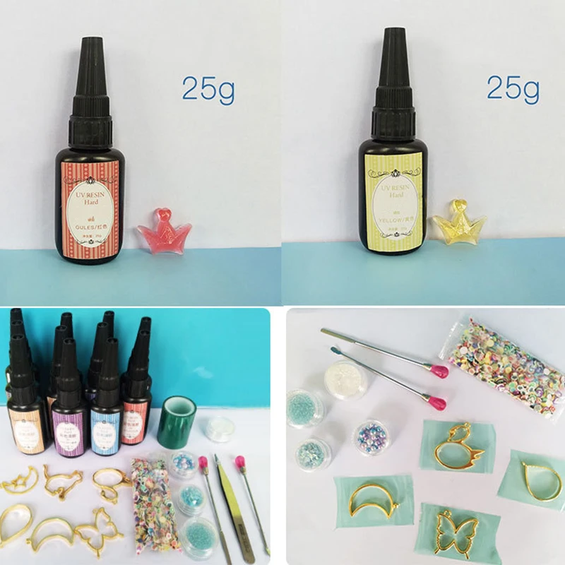 Colour UV Glue Epoxy Resin Curable Hard Type Craft Decoration Tool for DIY Art LL@17 | Украшения и аксессуары