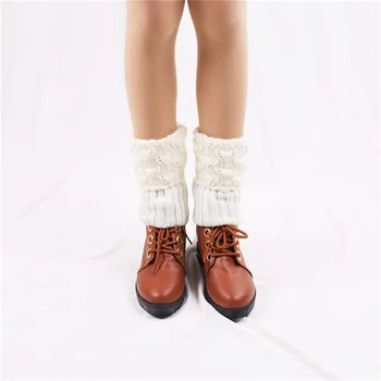 

GAOKE 1 Pair Women Crochet Boot Cuffs Knit Toppers Boot Socks Winter Leg Warmers Calcetines Mujer