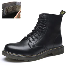 Мужские ботинки; кожаная обувь; женские ботильоны в байкерском стиле; сезон осень-зима; теплые мужские туфли-оксфорды в стиле унисекс; M683