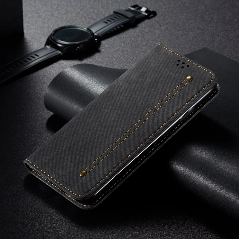 Роскошный джинсовый холщовый чехол для iPhone 11 Pro Max 6 6S 8 7 Plus раскладной Магнитный чехол кошелек чехол для телефона для iPhone XS Max X XR