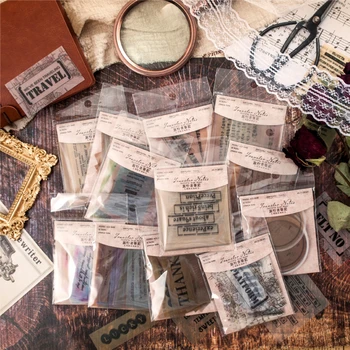 

Moking vintage Traveler's Notes label memo pad paper diy message note notepad pack 1 pack = 40 pcs
