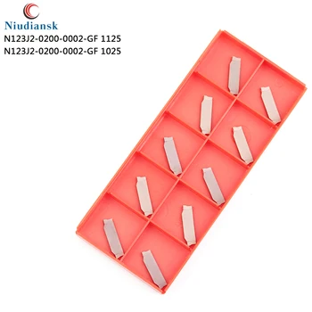 

Original N123J2-0200-0002-GF1125 Carbide insert indexable Grooving insert N123J2-0200-0002-GF 1025 CNC lathe Tool cutting insert