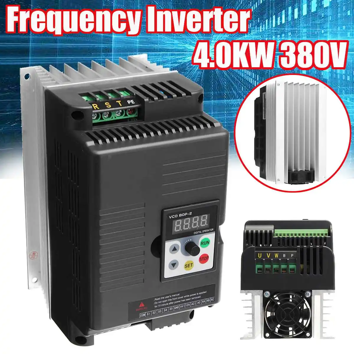 

1PC 4KW 380V 3 Phase Output Variable Frequency Drive Inverter VFD Motor Converter