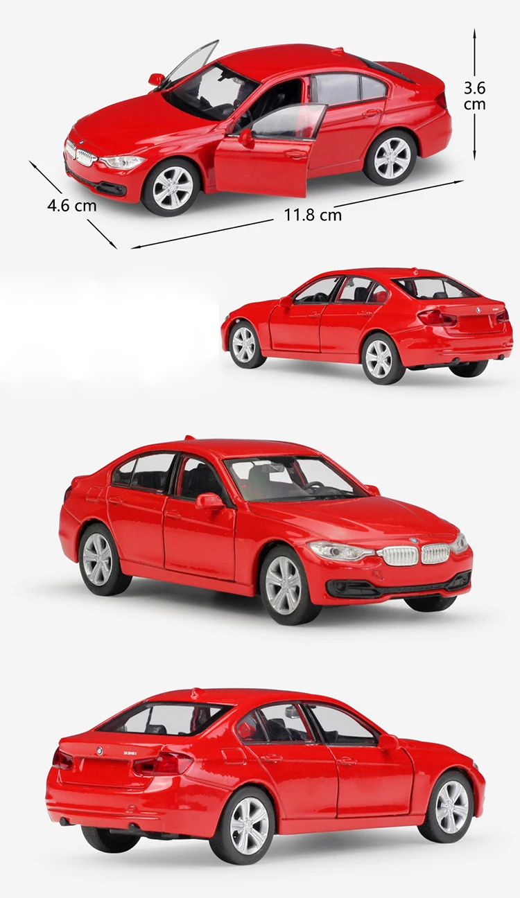 WELLY литье под давлением 1:36 Масштаб игрушечный автомобиль BMW 335i модель автомобиля оттягивающийся автомобиль из сплава игрушка металлическая игрушка автомобиль для детей Коллекция подарков