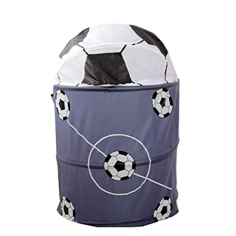Football Basketball Collapsible Laundry Basket Storage Barrels Storage Barrel Polyester Cloth Toy Organizer