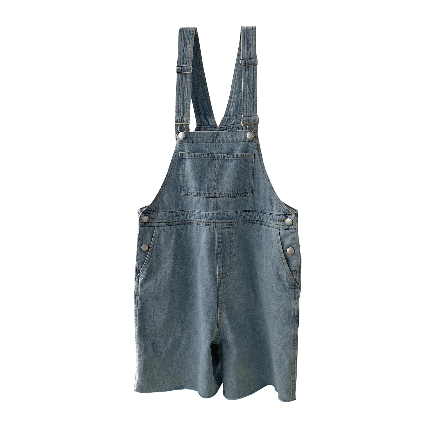 New Girls Short Denim Jumpsuit Romper 