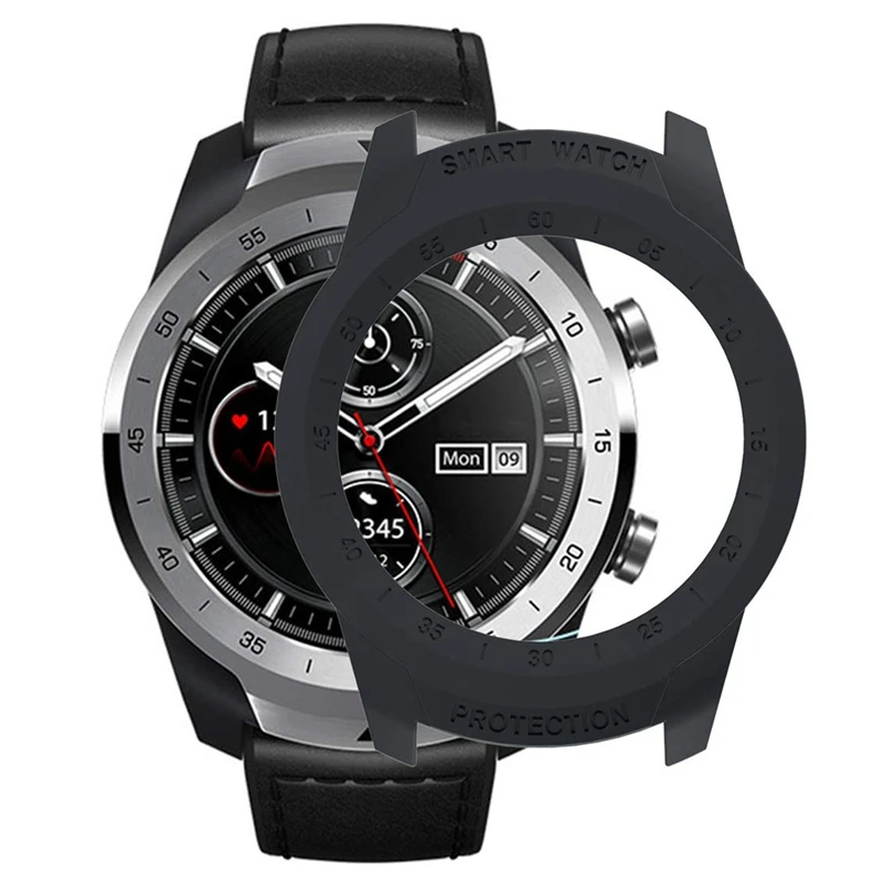 Защитный чехол бампер для Ticwatch Pro с защитой от царапин ульсветильник черный)