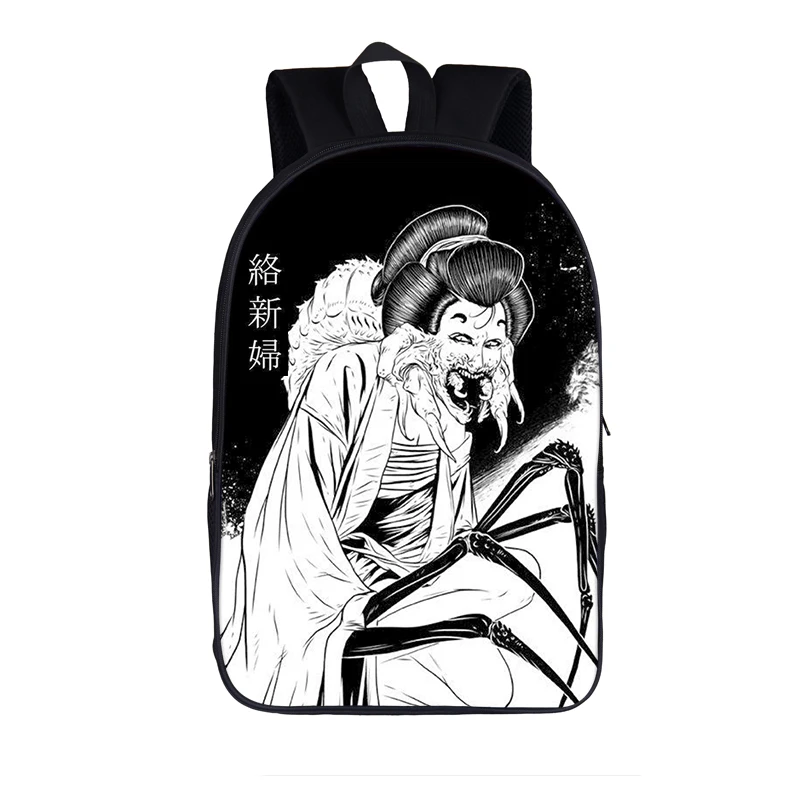 Японский Анга-рюкзак для женщин и мужчин, рюкзак Jorogumo/slug для девочек, детские школьные сумки для подростков, для мальчиков и девочек, сумка для книг - Цвет: 16manga13