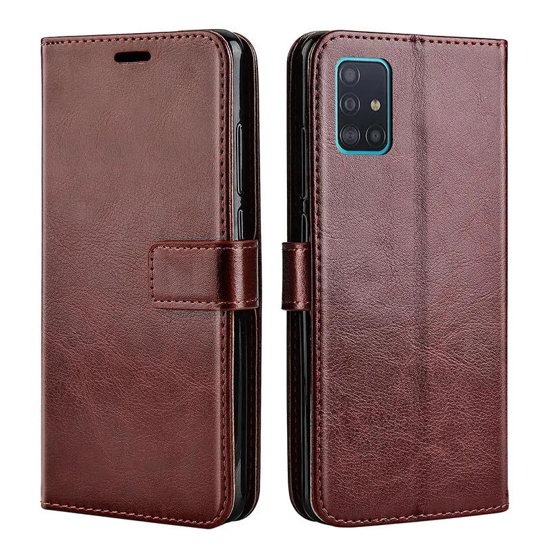 Custodia In Pelle Flip On Per Samsung A51 Custodia Posteriore Per Samsung Galaxy A51 A515F A 51 Galaxya51 Cover