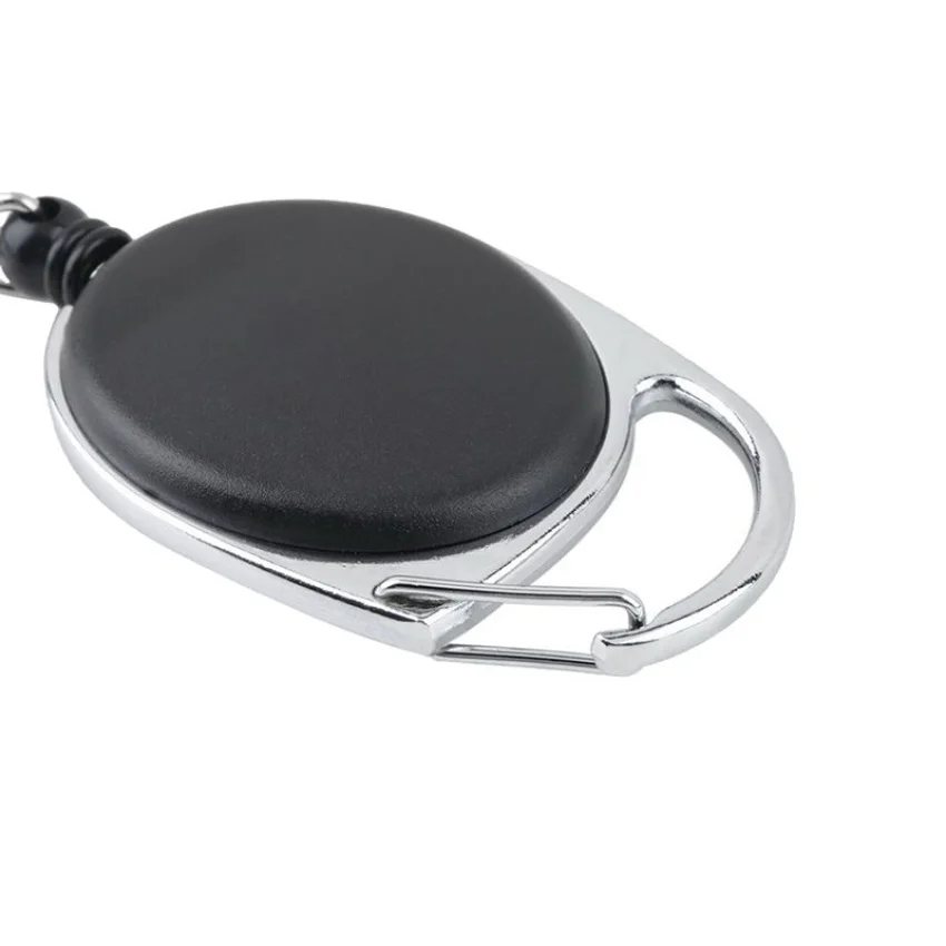 Llavero elástico deportivo retráctil con alarma, llavero con tarjeta de trabajo, antipérdida, accesorios pequeños