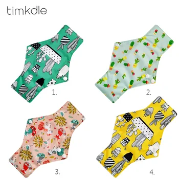 

1pcs Washable Menstrual Pads Sanitary Towel Cloth Reusable Sanitary Pad Absorbent Reusable Charcoal Cloth Bamboo Menstrual Pads