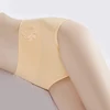 Culotte en coton pour femmes, sous-vêtement élastique doux, grande taille XXXL, en relief ROSE, respirant, sexy, taille haute ► Photo 2/6