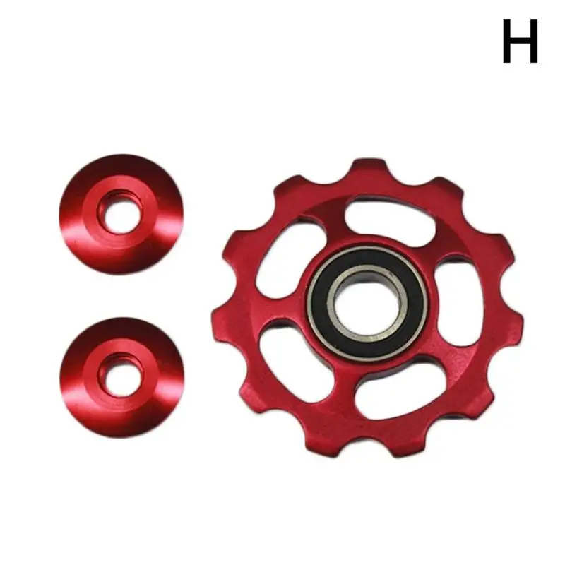 Flash Deal 1 PCS Mountain Bike Rear Wheel Guide Wheel 11 Tooth Aluminum Alloy Flywheel Guide Wheel 11