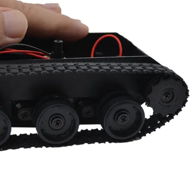 Light-Duty Shock-Absorbing Tank Rubber Crawler Car Chassis Kit Tracked Vehicle Rc Tank Smart Robot Diy Robot Toys 5