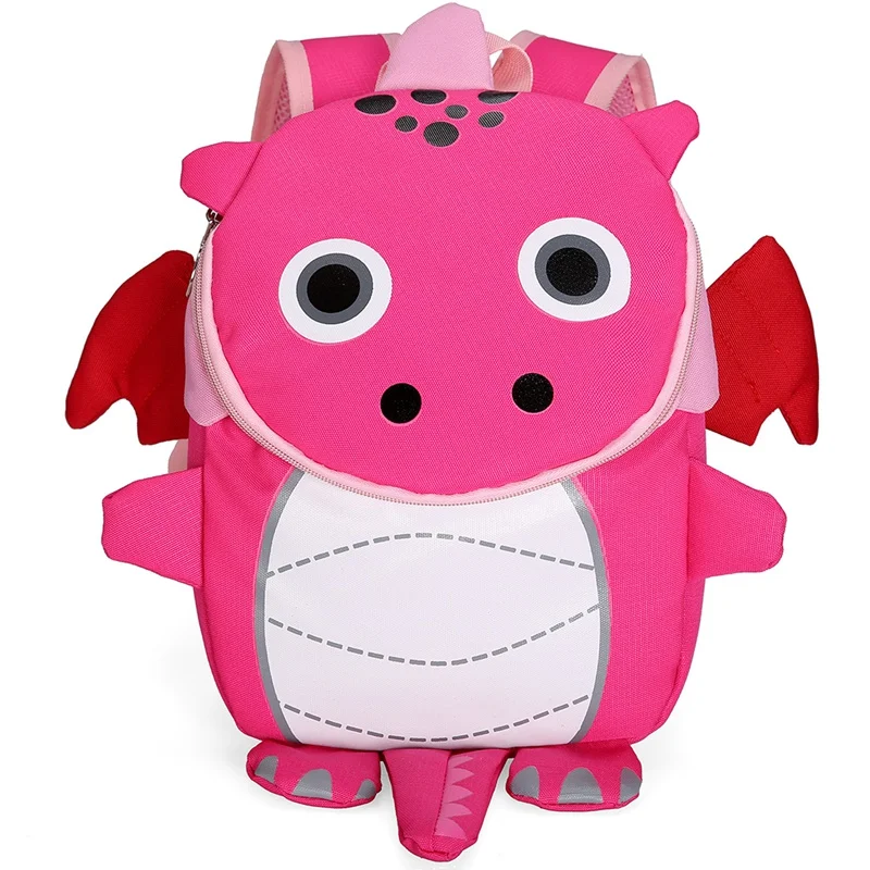 Школьный рюкзак с изображением розового дракона для детей, милый 3D дизайн динозавра, детские школьные сумки, школьный рюкзак для мальчиков и девочек, plecak szkolny