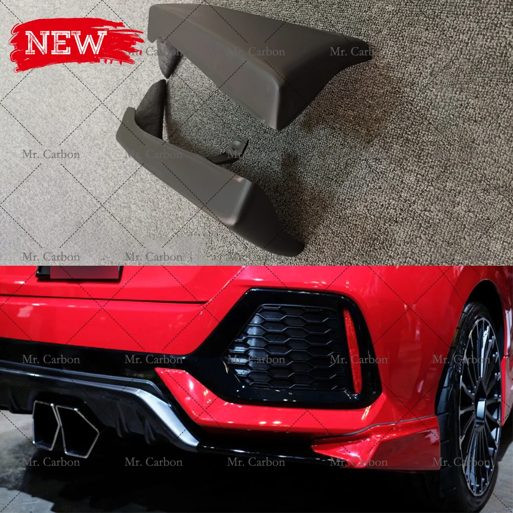 For Hatchback Civic Fk7 Mugen Style Fiberglass Rear Bumper Spat Trim Body Kit Tuning Part For Fk7 Frp Bumper Protection Corner Bumpers Aliexpress
