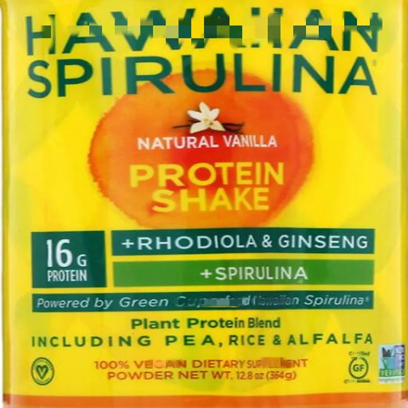 

Hawaiian Spirulina, Protein Shake, Natural Vanilla, Plant protein mixture,12.8 oz (364 g)
