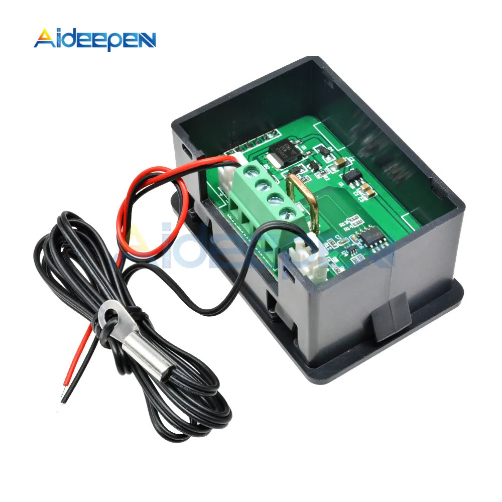 DC 0-100V 10A ЖК-дисплей Цифровой вольтметр, амперметр, ваттметр Напряжение ток Мощность счетчик детектор напряжения тестер термометр 12V 24V 36V