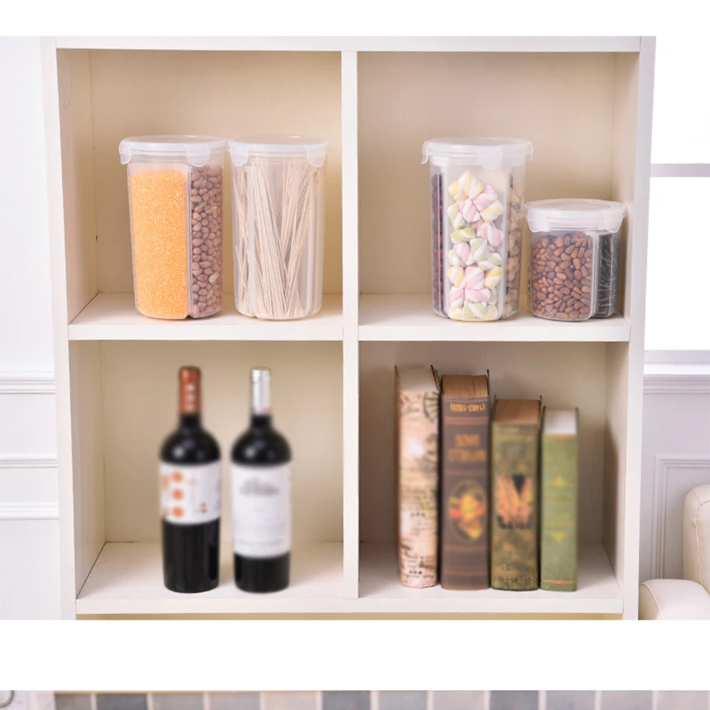 Transparent Kitchen Food Cereal Grain Bean Rice Storage Box Container Box Case