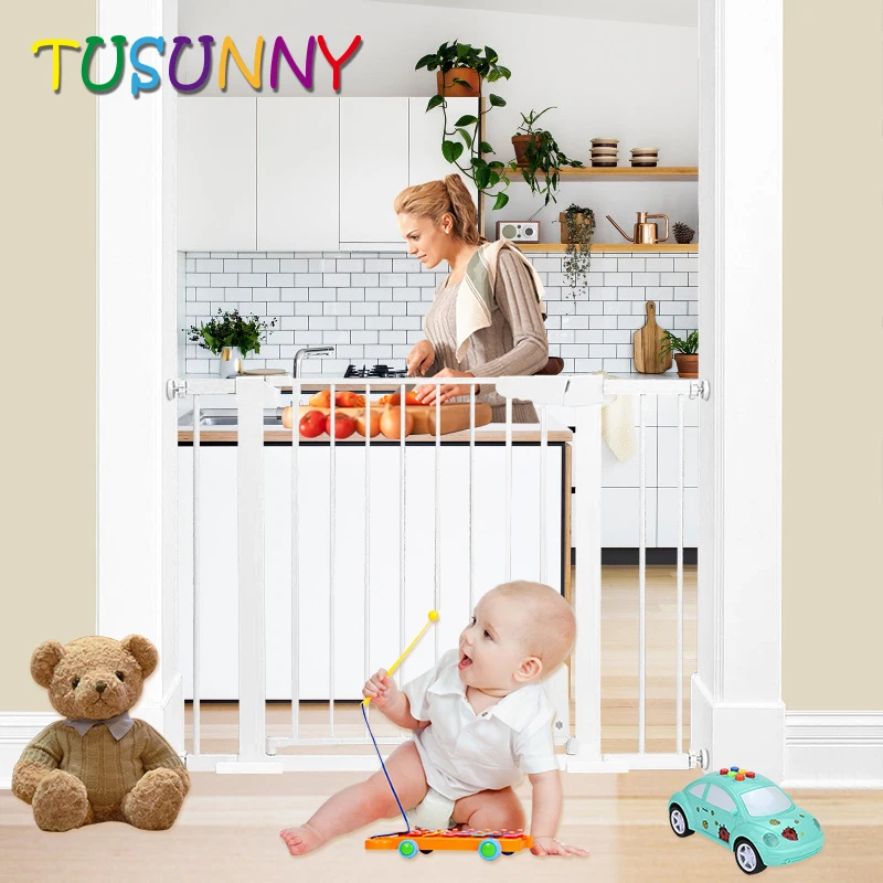 TUSUNNY защитные ворота для детей лестницы двери собак забор Безопасные дверей