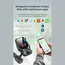 Беспроводной Bluetooth fm-передатчик 1,7" ЖК Автомобильный MP3-плеер QC3.0 Быстрая зарядка Комплект AXYF