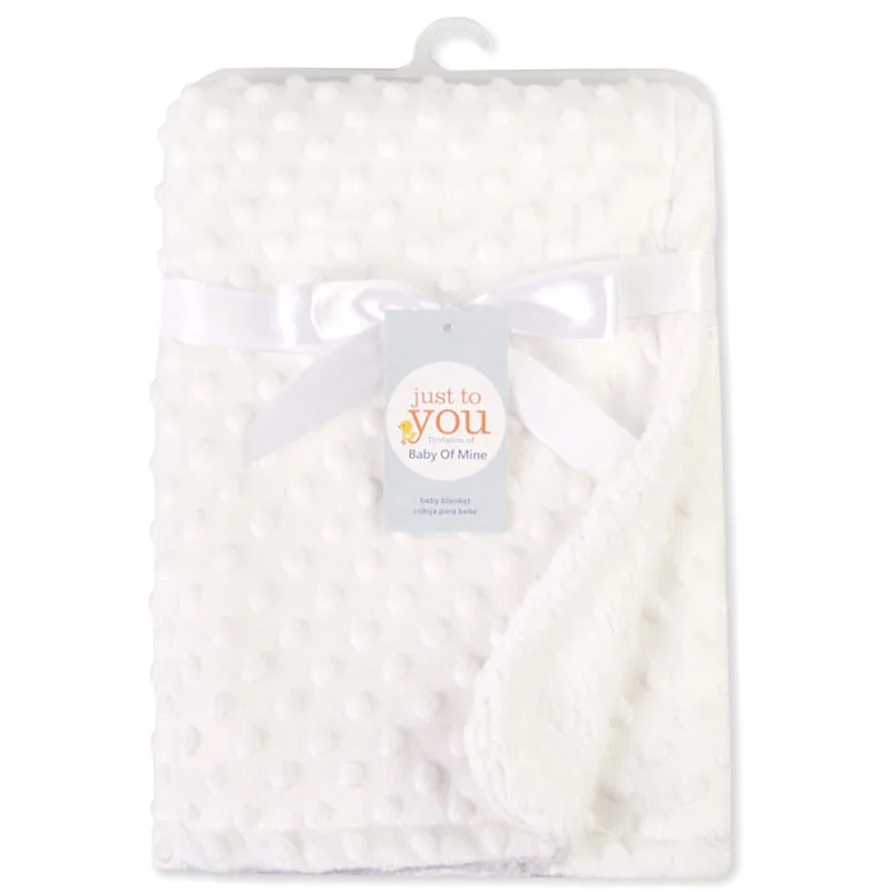 Minky White Детское одеяло, Пеленальное Одеяло, муслиновое одеяло, хлопковое детское пеленание, Манта, Bebe, Inverno, детское одеяло для новорожденных, Muselina Bebe Algodon - Цвет: Minky White