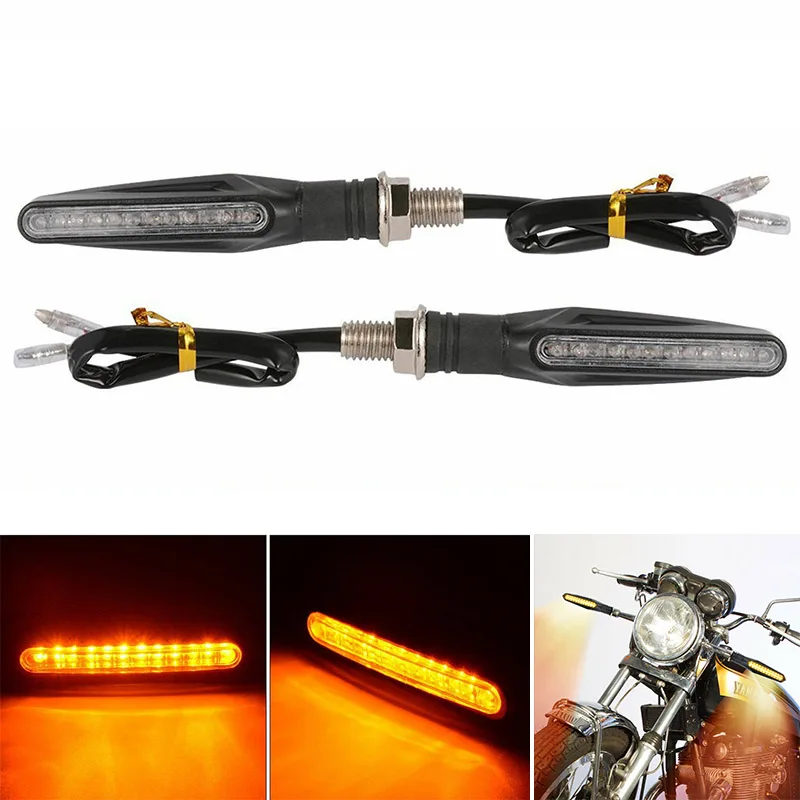 DERI, 4 шт., moto rcycle, светодиодный указатель поворота, последовательный плавный световой светильник, янтарный, 12 В, мигающий светильник s intermitentes moto