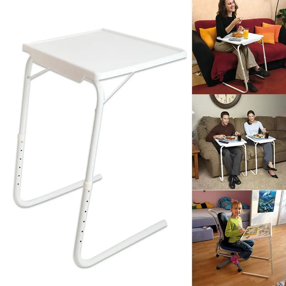 Description Picture 2 of item2023 New Portable Table Height Adjustable Folding Sofa Side Desk Snack Laptop TV Tray For Any Reading Eating Or Working