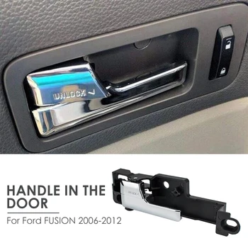 

Left Back Door Inner Handle 6E5Z5422601B Multi-functional Car Vehicle Supplies Replacement for Ford FUSION 2006-2012