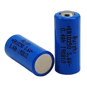 

5PCS Lithium sub-battery capacity type ER10250 2 / 3AAA 3.6V 400mAh