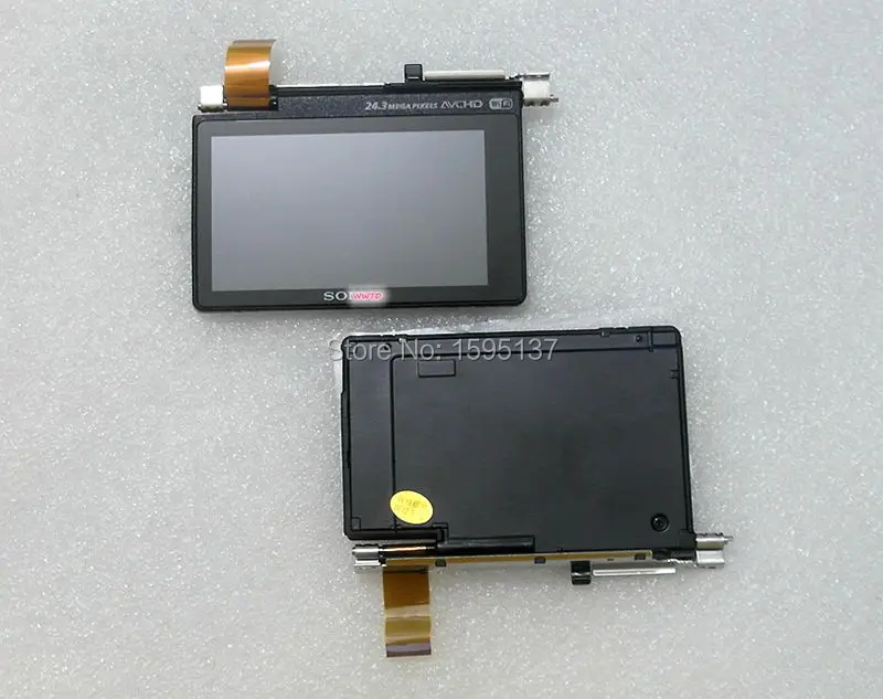 Original Touch LCD Display Screen assy with Shell and LCD Hinge cable repair parts for Sony A5100 ILCE-5100 Camera