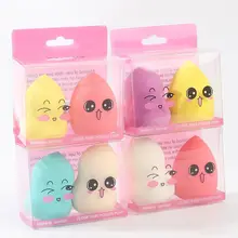 2 шт влажное и сухое Замачивание водяной спонж удобный и мягкий гидрофильный красота спонж в форме яйца аксессуары для макияжа