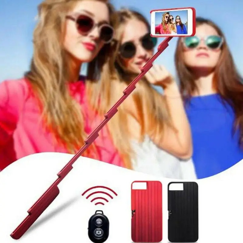 

Suitable for A pple selfie stick phone case folding telescopic phone set shake sound selfie god
