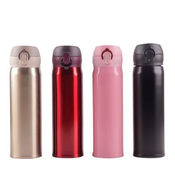 

17oz (500ml) Double Wall Vacuum Insulated Stainless Steel Travel Bottle with Flip Open Lid, Resistant to stains odors, BPA free